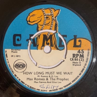 Max Romeo, Max Romeo, The Prophet - Public Enemy No. 1 / How Long Must We Wait picture 2