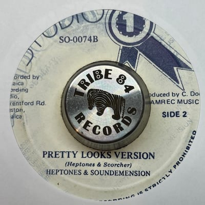 The Heptones, The Heptones, Sound Dimension - Pretty Looks / Pretty Looks Version picture 2