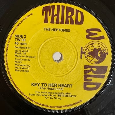 The Heptones - Mr Do Over Man Song / Key To Her Heart picture 2