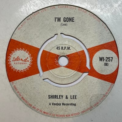 Shirley And Lee - Let The Good Times Roll / I'm Gone picture 2
