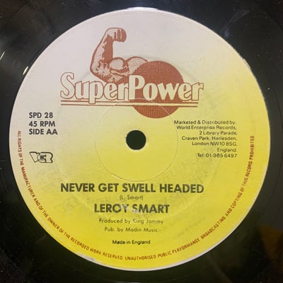 Leroy Smart, Colin Roach - Never Get Swell Headed / Blood Pressure picture 2