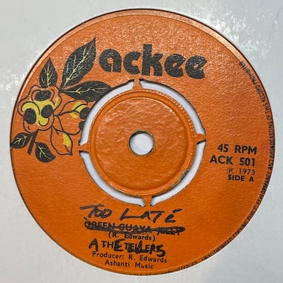 Alton Ellis, Impact All Stars - Too Late To Turn Back Now picture 2