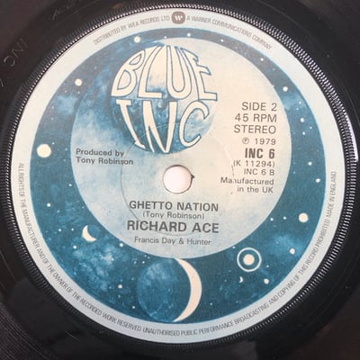 Richard Ace - Substitute / Ghetto Nation picture 2