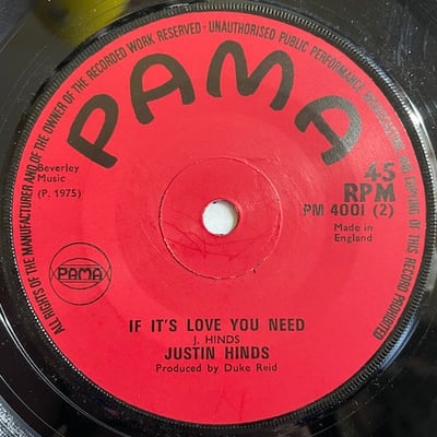 Justin Hinds - Sinners Where Are You Going To Hide / If It's Love You Need picture 2