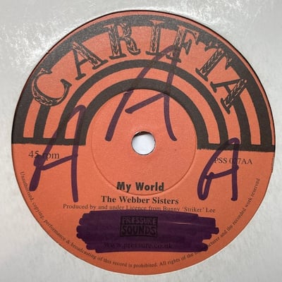 Slim Smith, Webber Sisters - Let's Get Together / My World picture 2