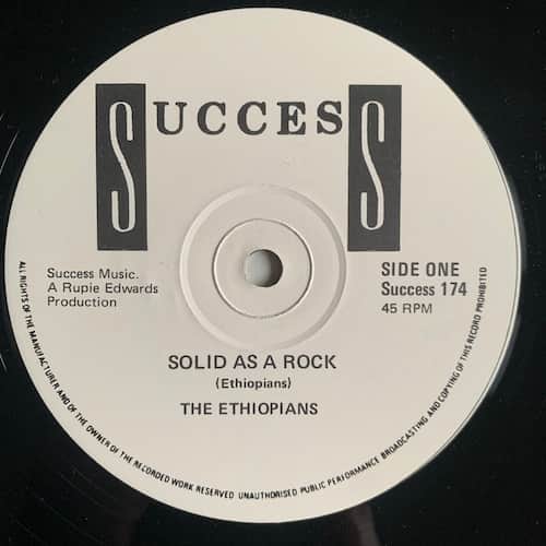 The Ethiopians – Solid As A Rock / You're My Baby