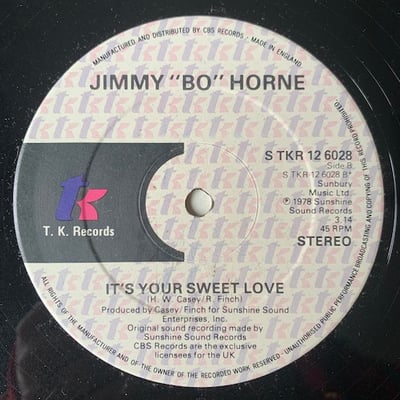 Jimmy "Bo" Horne - Dance Across The Floor / It's Your Sweet Love picture 4