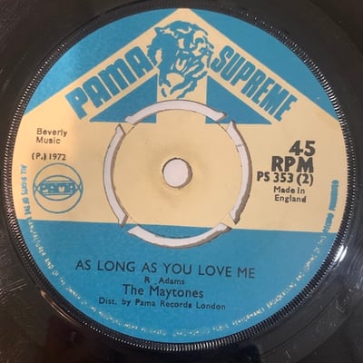 Pat Kelly, The Maytones - I'm Gonna Give Her All The Love I've Got / As Long As You Love Me picture 2