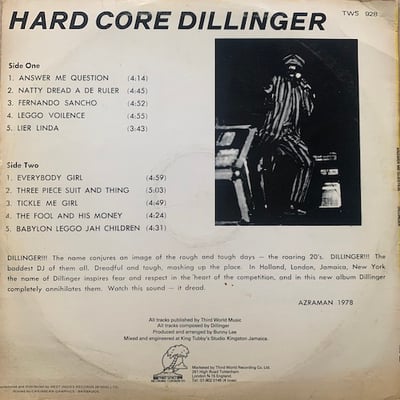 Dillinger - Answer Me Question picture 2
