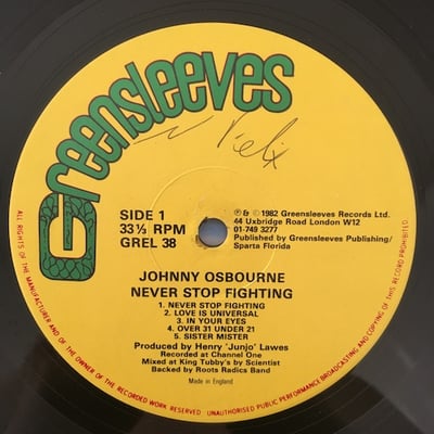 Johnny Osbourne - Never Stop Fighting picture 3