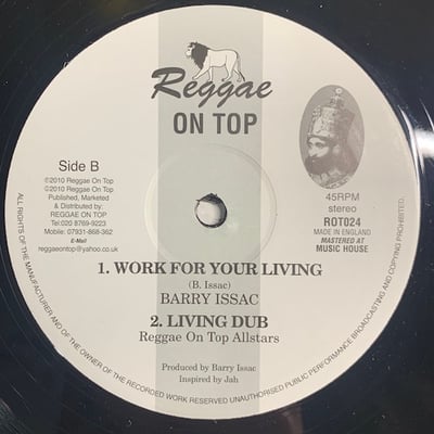 Barry Issac - Must Get Out / Work For Your Living picture 2