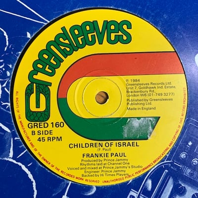 Frankie Paul - Do Good / Children Of Israel picture 4