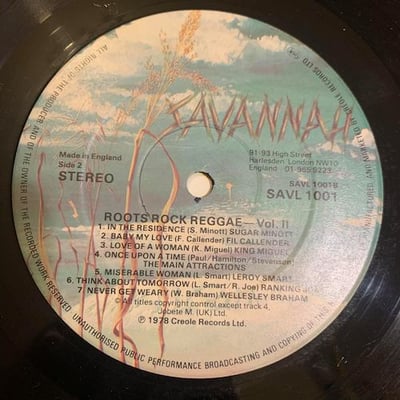 Various - Roots Rock Reggae Volume 2. picture 3