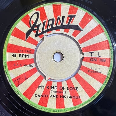Dandy Livingstone, Dandy & His Group - Somewhere My Love / My Kind Of Love picture 2