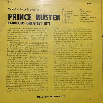Prince Buster - Fabulous Greatest Hits picture 2