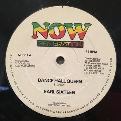 Earl Sixteen - Dance Hall Queen / Love Is A Feeling picture 2