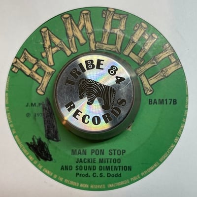 Jackie Mittoo, Sound Dimension - Dark Of The Moon / Man Pon Stop picture 2