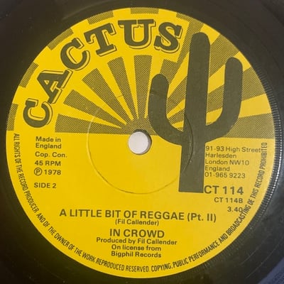 The In Crowd - A Little Bit Of Reggae picture 2