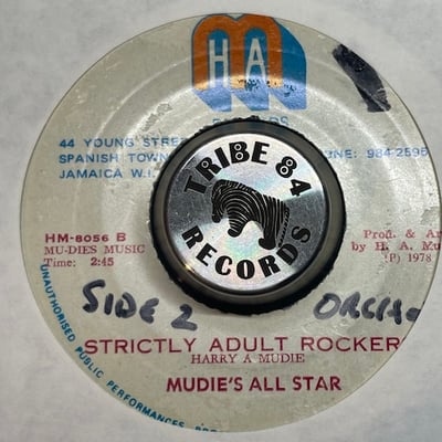 Dennis Walks, Mudies All Stars - Drifter / Strictly Adult Rockers picture 2
