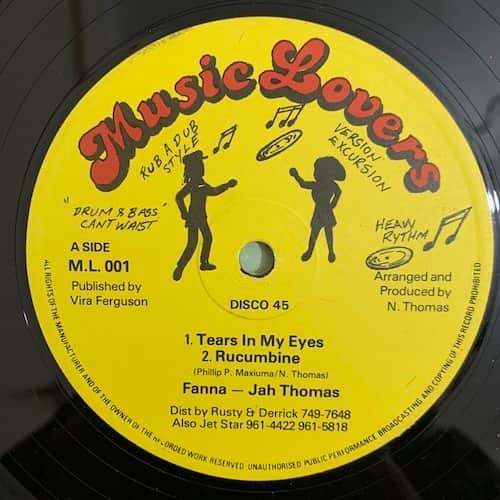 Phillip Fanna, Jah Thomas – Tears In My Eyes / Rucumbine