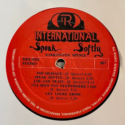 Barrington Spence - Speak Softly picture 4