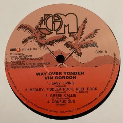 Vin Gordon - Way Over Yonder picture 3