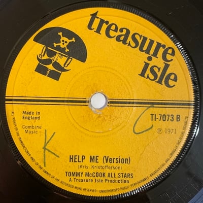 Ken Parker, Tommy McCook Allstars - Help Me Make It Through The Night / Help Me  (Version) picture 2