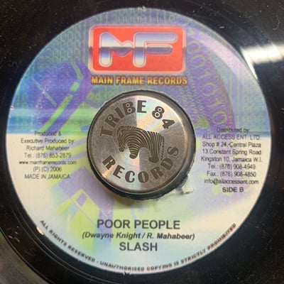 Turbulence, Slash - Jah Jah Way / Poor People picture 2