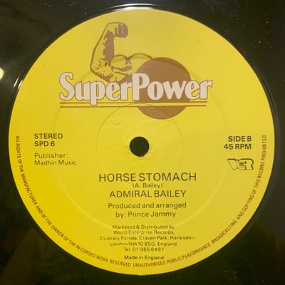 Admiral Bailey - Big Belly Man / Horse Stomach picture 2