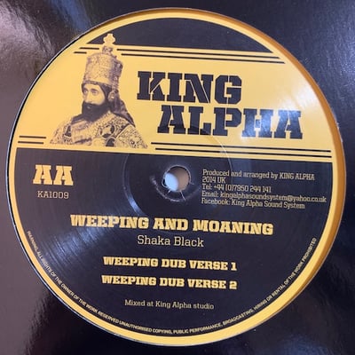 Shaka Black - Who Are You ? / Weeping And Moaning picture 2