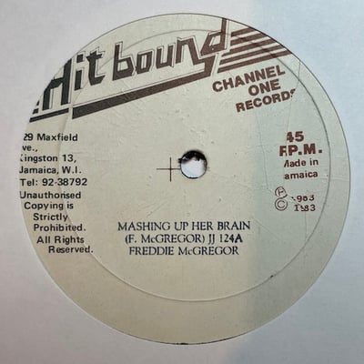 Angela Prince, Freddie McGregor - I Don't Want To Feel Ashame / Mashing Up Her Brain picture 2
