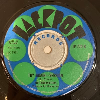 Delroy Wilson, The Aggrovators - Try Again picture 2