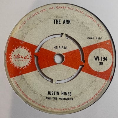 Justin Hinds & The Dominoes - Rub Up Push Up / The Ark picture 2