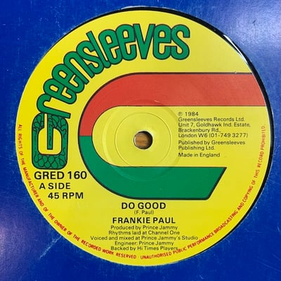 Frankie Paul - Do Good / Children Of Israel picture 2