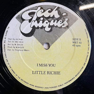 Reggie Stepper, Little Richie - Cu-Oonuh / I Miss You picture 3