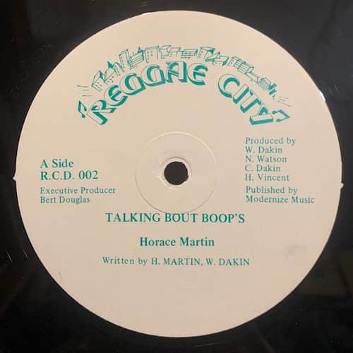 Horace Martin – Talking Bout Boop's / Man Fi Use