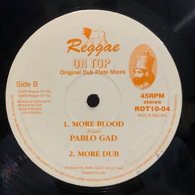 Pablo Gad - Don't Push Jah / More Blood picture 2
