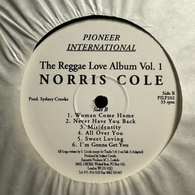Noris Cole - The Reggae Love Album Vol.1 picture 4
