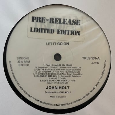 John Holt - Let It Go On picture 3