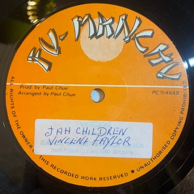 Vincent Taylor - You Are / Jah Children picture 2