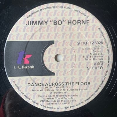 Jimmy "Bo" Horne - Dance Across The Floor / It's Your Sweet Love picture 3