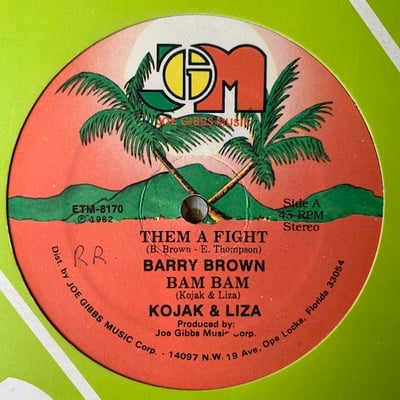 Barry Brown, Nigger Kojak & Liza - Them A Fight / Bam Bam picture 3