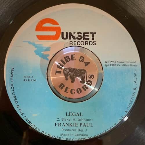 Frankie Paul – Legal