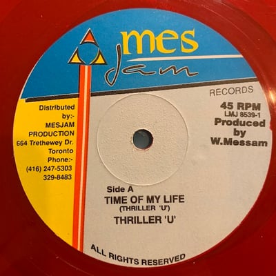 Frankie Paul, Thriller U - In My Dream / Time Of My Life picture 2