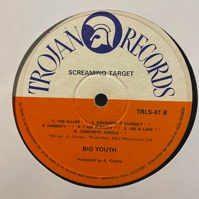 Big Youth - Screaming Target picture 3