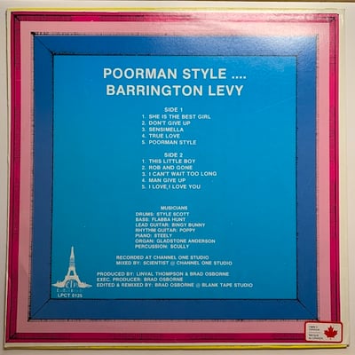 Barrington Levy - Poorman Style picture 2