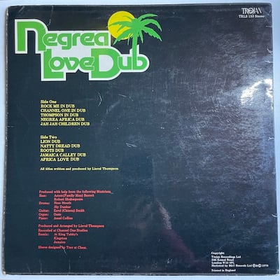 Linval Thompson - Negrea Love Dub picture 2
