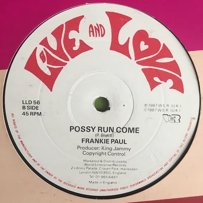Frankie Paul - Game Of Love / Possy Run Come picture 2