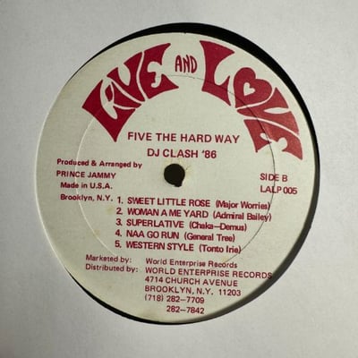 Various - 5 The Hard Way D.J. Clash '86 picture 2