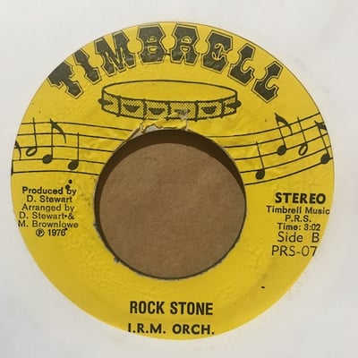 Winson Delano Stewart, J.R.M. Orchestra - Heart Of Stone / Rock Stone picture 2